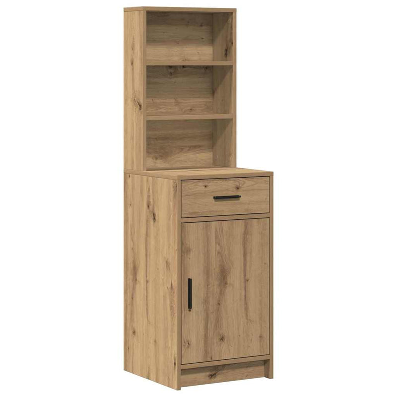 vidaXL Sminkasztal Készlet 3 pcs kézműves tölgy 50 x 41 x 135 cm