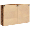 vidaXL Fali Szekrények 2 pcs Öreg fa 69,5 x 34 x 90 cm Faanyag