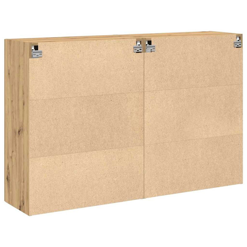 vidaXL Fali szekrény 2 pcs kézműves tölgy 69.5 x 34 x 90 cm Faanyag