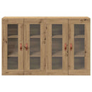 vidaXL Fali Szekrények 2 pcs Artisan tölgy 69,5 x 34 x 90 cm Faanyag