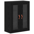 vidaXL Fali Szekrények 2 db Fekete tölgy 69,5 x 34 x 90 cm Szerelt Fa