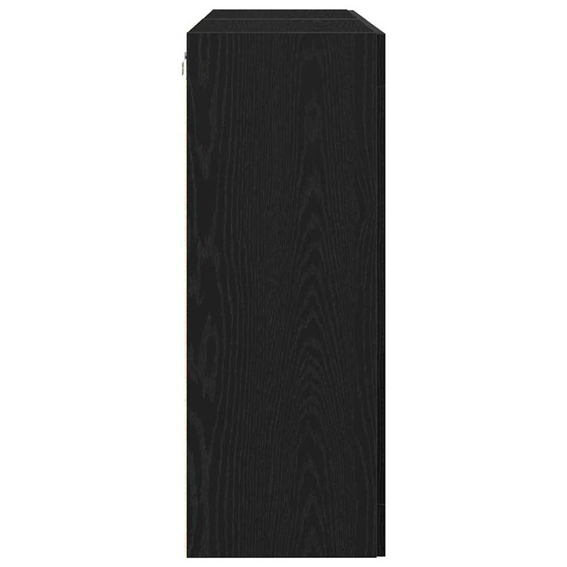 vidaXL Fali szekrény 2 pcs Musta tammi 69.5 x 34 x 90 cm Faanyag