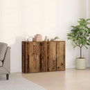 vidaXL Széf 2 pcs Öreg fa 60 x 31 x 84 cm Faanyag