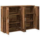 vidaXL Széf 2 pcs Öreg fa 60 x 31 x 84 cm Faanyag