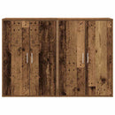vidaXL Széf 2 pcs Öreg fa 60 x 31 x 84 cm Faanyag
