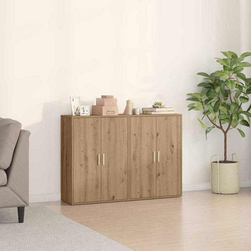 vidaXL Büfé kézműves tölgy 60 x 31 x 84 cm Faanyag