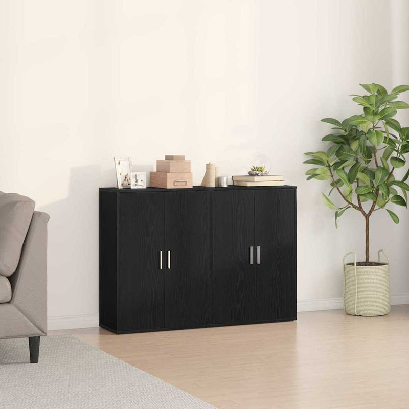 vidaXL Büfé Musta tammi 60 x 31 x 84 cm Faanyag