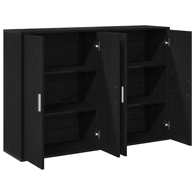 vidaXL Büfé Musta tammi 60 x 31 x 84 cm Faanyag