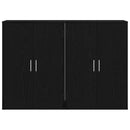 vidaXL Széf 2 pcs Fekete tölgy 60 x 31 x 84 cm Faanyag