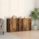 vidaXL Széf 2 pcs Öreg fa 79 x 38 x 80 cm Faanyag