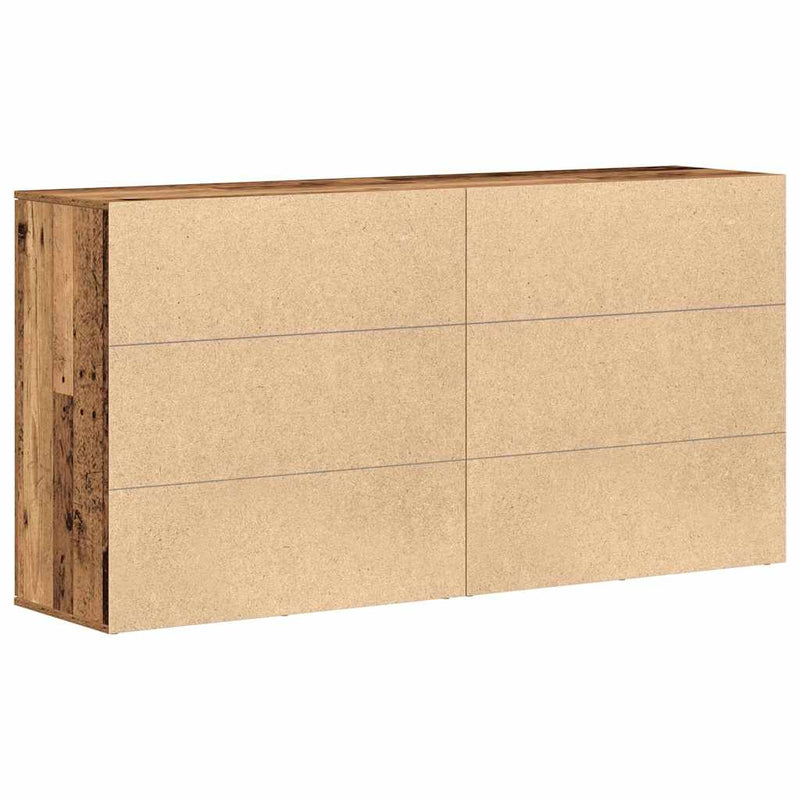vidaXL Oldalszekrények 2 pcs Régi fa 79 x 38 x 80 cm Faanyag