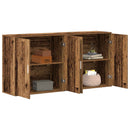 vidaXL Széf 2 pcs Öreg fa 79 x 38 x 80 cm Faanyag