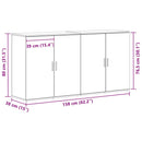 vidaXL Oldalszekrények 2 pcs Régi fa 79 x 38 x 80 cm Faanyag