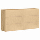 vidaXL Oldalszekrények 2 pcs kézműves tölgy 79 x 38 x 80 cm Faanyag