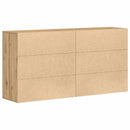 vidaXL Széf 2 pcs Artisan tölgy 79 x 38 x 80 cm Faanyag