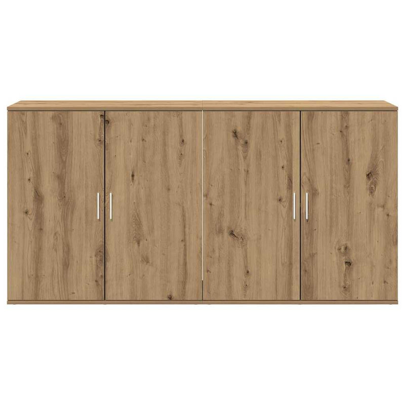 vidaXL Oldalszekrények 2 pcs kézműves tölgy 79 x 38 x 80 cm Faanyag