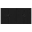 vidaXL Széf 2 pcs Fekete tölgy 79 x 38 x 80 cm Faanyag