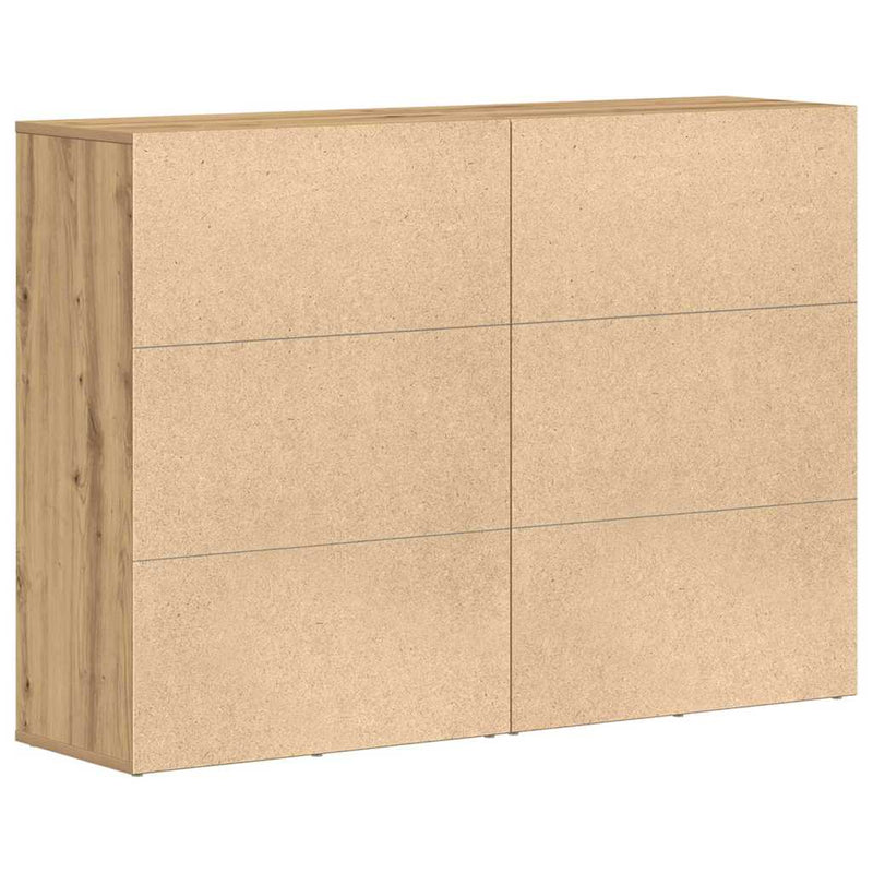 vidaXL Oldalszekrények 2 pcs kézműves tölgy 60 x 31 x 84 cm Faanyag