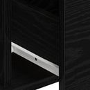 vidaXL Oldalszekrények 2 pcs Musta tammi 60 x 31 x 84 cm Faanyag