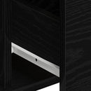 vidaXL Széf fiókkal 2 pcs Fekete tölgy 60 x 31 x 84 cm Faanyag