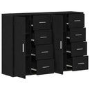 vidaXL Széf fiókkal 2 pcs Fekete tölgy 60 x 31 x 84 cm Faanyag