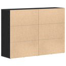 vidaXL Széf fiókkal 2 pcs Fekete tölgy 60 x 31 x 84 cm Faanyag