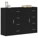 vidaXL Széf fiókkal 2 pcs Fekete tölgy 60 x 31 x 84 cm Faanyag