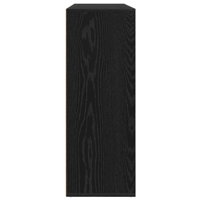 vidaXL Oldalszekrények 2 pcs Musta tammi 60 x 31 x 84 cm Faanyag