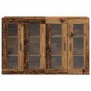 vidaXL Fali Szekrények 2 pcs Öreg fa 69,5 x 34 x 90 cm Faanyag