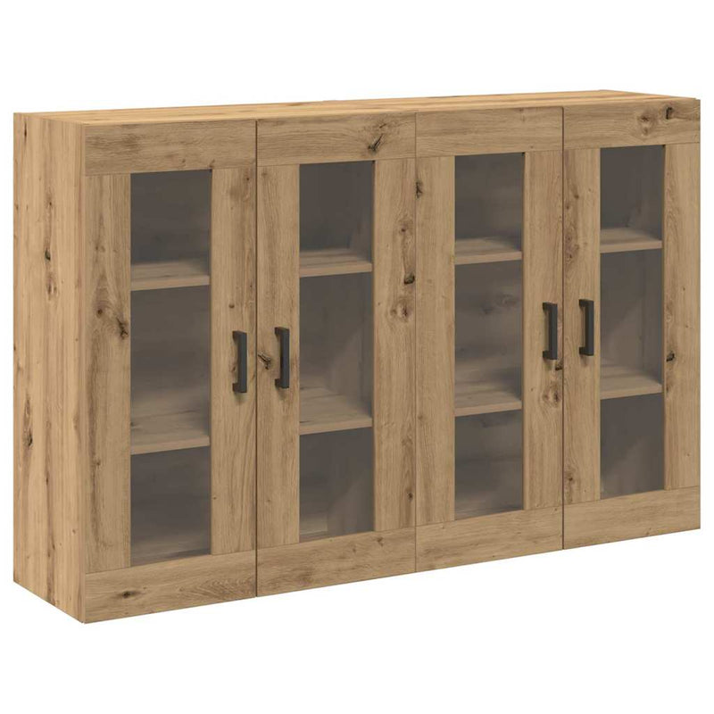 vidaXL Fali szekrény 2 pcs kézműves tölgy 69.5 x 34 x 90 cm Faanyag