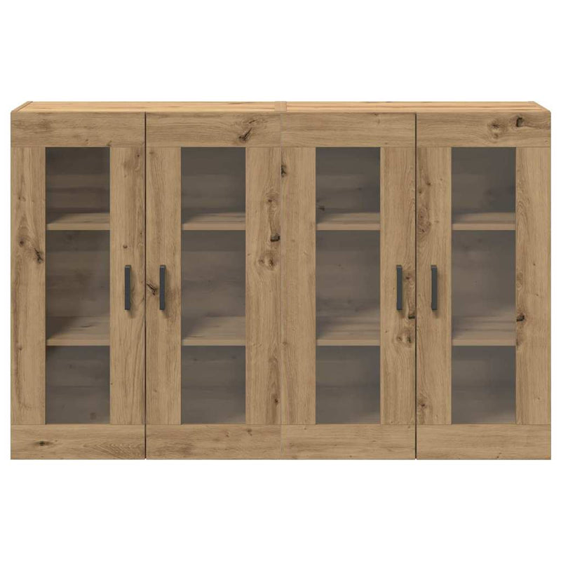 vidaXL Fali szekrény 2 pcs kézműves tölgy 69.5 x 34 x 90 cm Faanyag