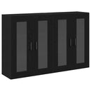 vidaXL Fali Szekrények 2 pcs Fekete tölgy 69,5 x 34 x 90 cm Faanyag