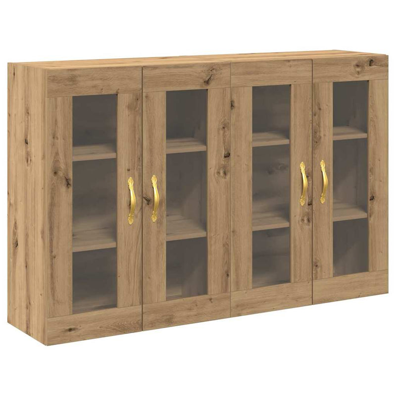 vidaXL Fali szekrény 2 pcs kézműves tölgy 69.5 x 34 x 90 cm Faanyag