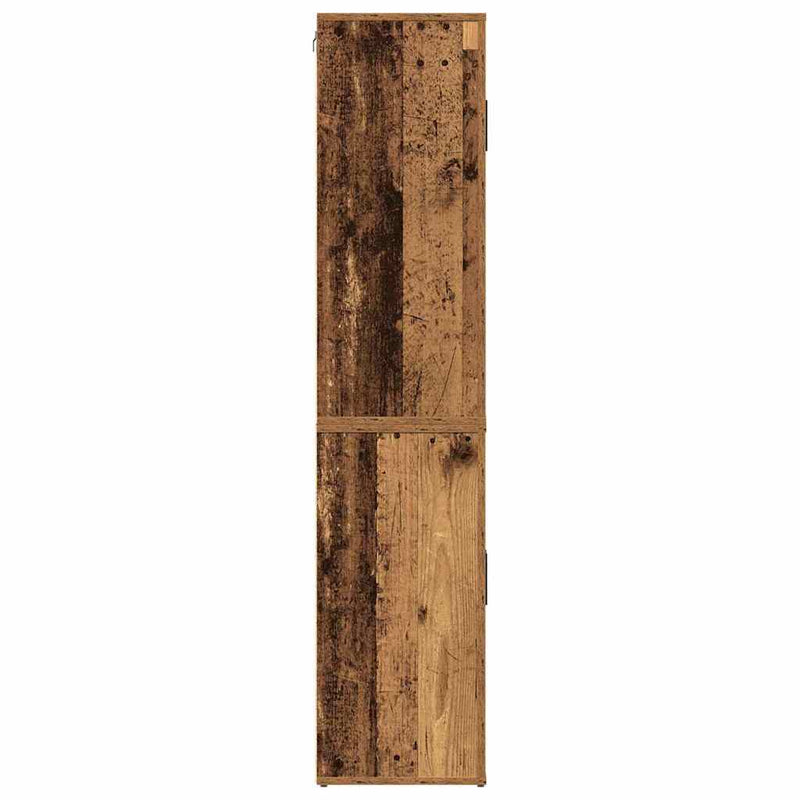 vidaXL Magas Szekrény Régi fa 80 x 33 x 150 cm Faanyag