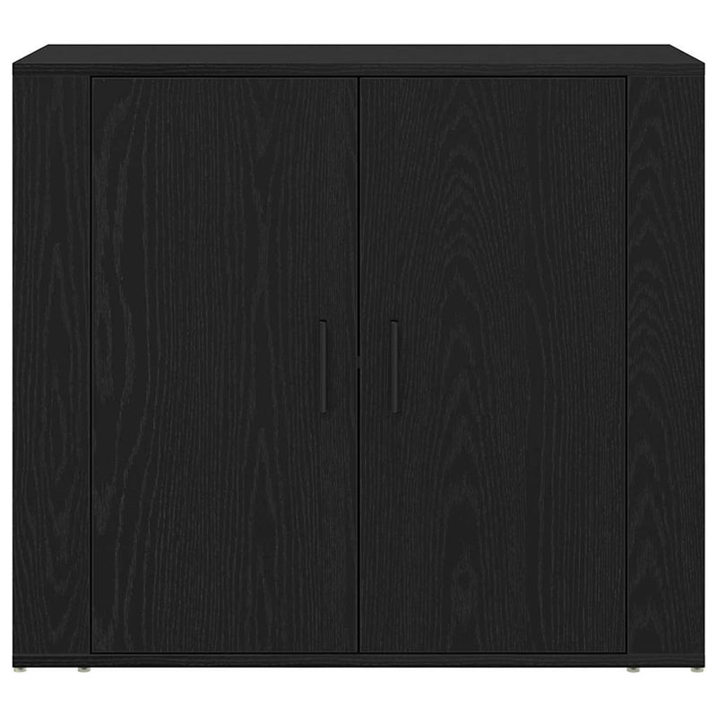 vidaXL Magas Szekrény Musta tammi 80 x 33 x 150 cm Faanyag