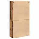 vidaXL Magas Tároló fiókkal Régi fa 80 x 33 x 150 cm Faanyag