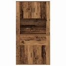 vidaXL Magas Tároló fiókkal Régi fa 80 x 33 x 150 cm Faanyag