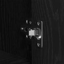 vidaXL Magas Tároló fiókkal Musta tammi 80 x 33 x 150 cm Faanyag