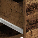 vidaXL Magasfiú fiókkal Öreg fa 80 x 33 x 150 cm Faanyag