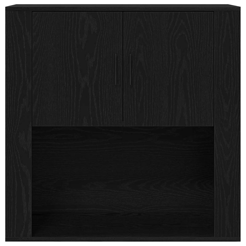 vidaXL Magas Szekrény fiókkal Musta tammi 80 x 33 x 150 cm Faanyag