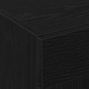 vidaXL Magasfiú 2 pcs Musta tammi 69,5 x 34 x 180 cm Faanyag