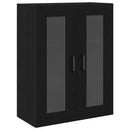 vidaXL Magasfiú 2 pcs Musta tammi 69,5 x 34 x 180 cm Faanyag