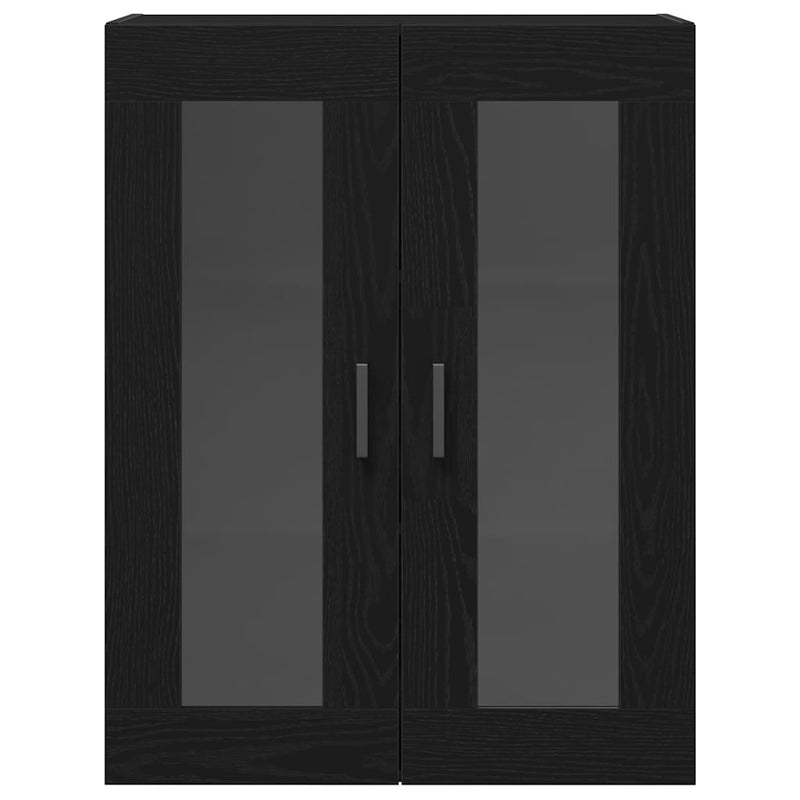 vidaXL Magasfiú 2 pcs Musta tammi 69.5 x 34 x 180 cm Faanyag