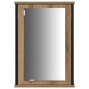 vidaXL Fürdőszobai Mosdószekrények polcokkal 3 pcs Barna Faanyag