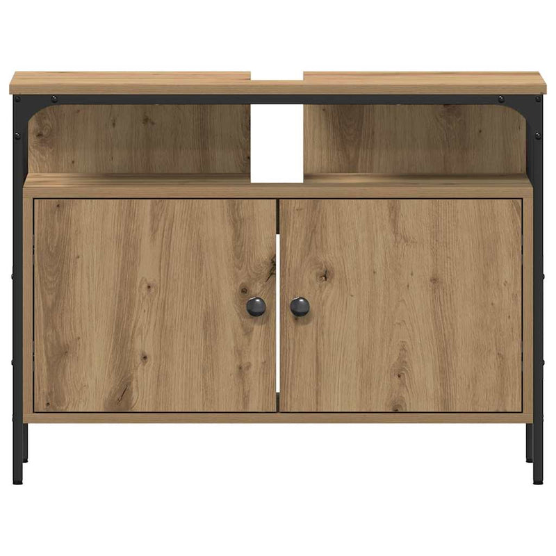 vidaXL Fürdőszobai Mosdószekrények 3 pcs Barna 80 x 30 x 60 cm Faanyag