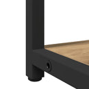 vidaXL Fürdőszobai Mosdószekrények polcokkal 3 pcs Barna Faanyag