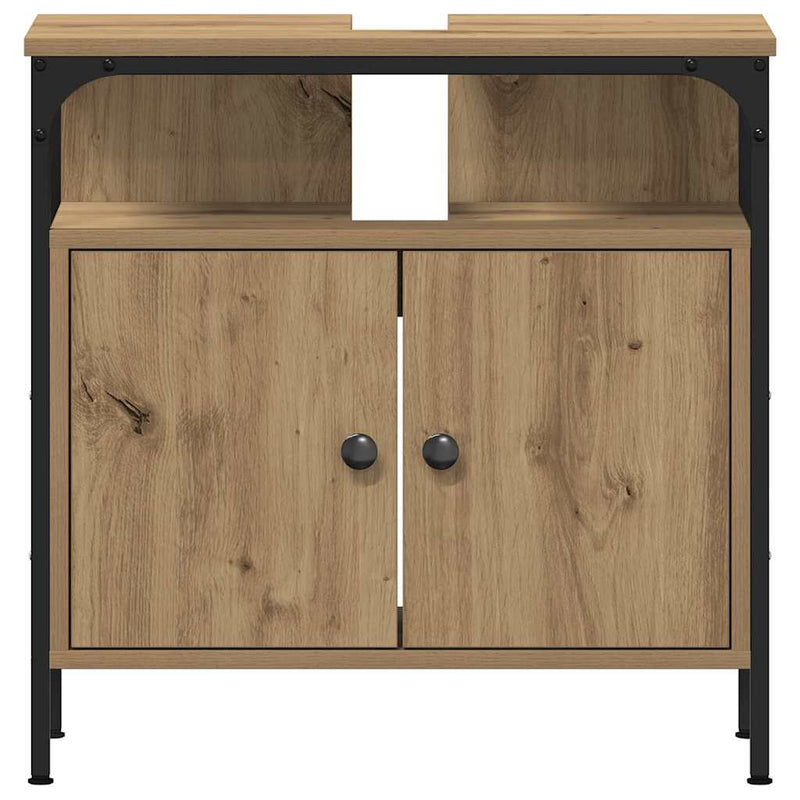 vidaXL Fürdőszobai Mosdószekrények 3 pcs Barna 80 x 30 x 60 cm Faanyag