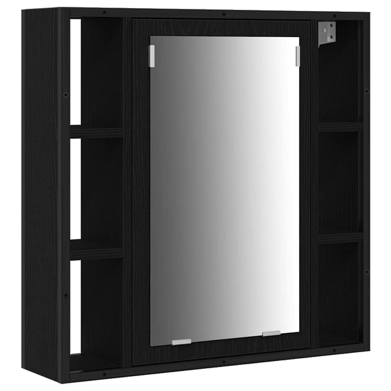 vidaXL Fürdőszobai Mosdószekrények 3 pcs Fekete 80 x 30 x 60 cm