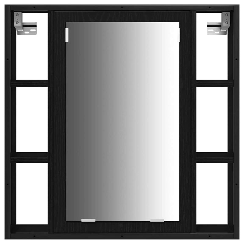 vidaXL Fürdőszobai Mosdószekrények 3 pcs Fekete 80 x 30 x 60 cm