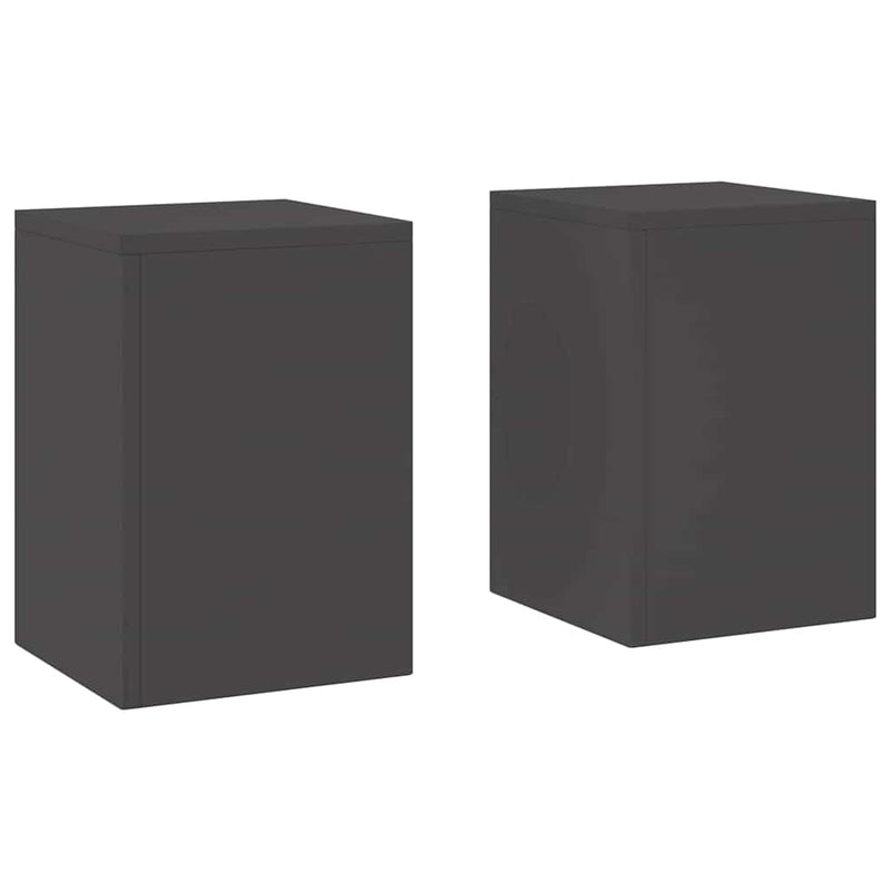 vidaXL Növényállványok 2 pcs Fekete 24 x 24 x 35 cm Acél